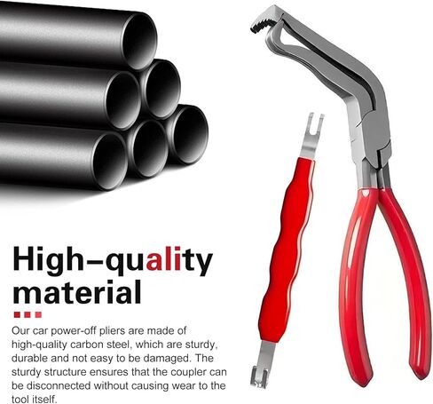 3PCS Electrical Disconnect Pliers for Cars, Electrical Connector Separator Tool, Rapid Electrical Plug Disconnect Set, Automotive System Removal Tool (Red) in Saudi Arabia