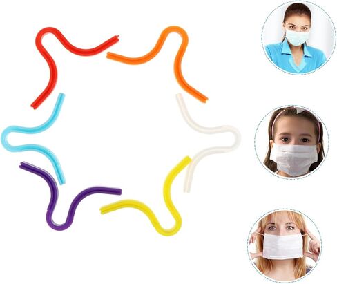 6 قطع من وسادات جسر الأنف من السيليكون من SHINEOFI، مشابك دعم لقناع الضباب لارتداء مريح، وسادات أنف خفيفة الوزن للبالغين وإكسسوارات الوجه in Kuwait