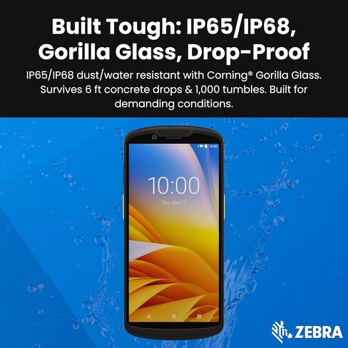 Zebra TC53 Mobile Barcode Scanner | 6" Touch Screen | WiFi 6, Bluetooth | Android Mobile Computer | 1D & 2D Scanner | Front & Rear Cameras (Renewed) in Saudi Arabia