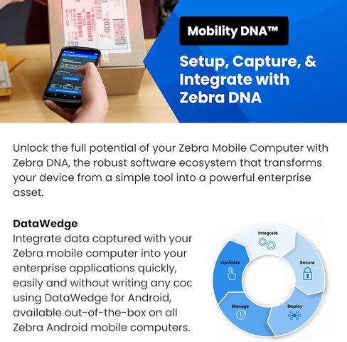 Zebra TC53 Mobile Barcode Scanner | 6" Touch Screen | WiFi 6, Bluetooth | Android Mobile Computer | 1D & 2D Scanner | Front & Rear Cameras (Renewed) in Saudi Arabia