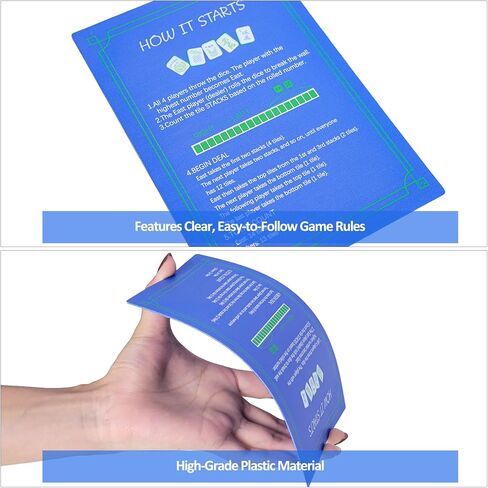 4 Pcs Printed Mahjong Tile Mixers (Shufflers) with Instructions, Mahjong Accessories for Mahjong Lovers in Saudi Arabia