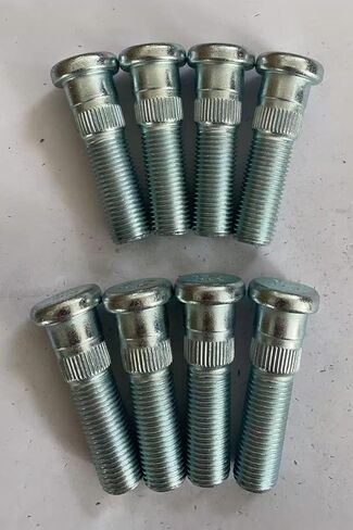 8Pcs M14*1.5 Serrated Front Wheel Lug Stud 610-332 16mm Knurl, 54.5mm Length Replacement for 1988-2000 Chevrolet GMC K2500 K3500 in Saudi Arabia