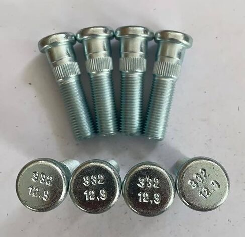 8Pcs M14*1.5 Serrated Front Wheel Lug Stud 610-332 16mm Knurl, 54.5mm Length Replacement for 1988-2000 Chevrolet GMC K2500 K3500 in Saudi Arabia