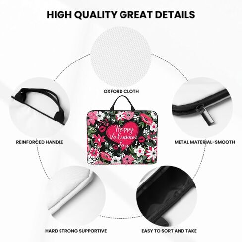 Laptop Bag 14 Inch Computer Sleeve for Women Men Padded Notebook Carrying Case with Handle Laptop Cover in Saudi Arabia