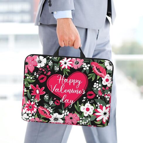 Laptop Bag 14 Inch Computer Sleeve for Women Men Padded Notebook Carrying Case with Handle Laptop Cover in Saudi Arabia