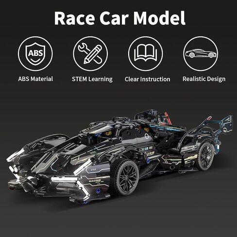 مجموعة بناء السيارة الرياضية الفائقة تكنيك، مكعبات بناء السيارة الخارقة MOC V12 بمقياس 1:14، 1148 قطعة مجموعات ألعاب بناء هندسة السباق للأولاد والبنات، للأعمار من 8 سنوات فما فوق، فكرة هدية للأطفال in Kuwait