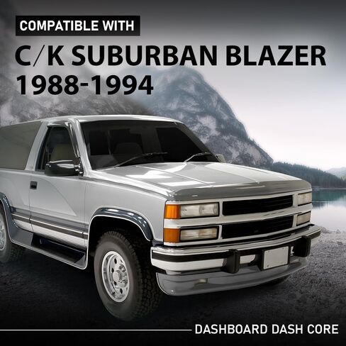 لوحة القيادة G-PLUS متوافقة مع 1988-1994 Chevy & GMC Truck Fit 1992 1993 1994 Chevy Blazer GMC Yukon Suburban أسود ABS in Saudi Arabia