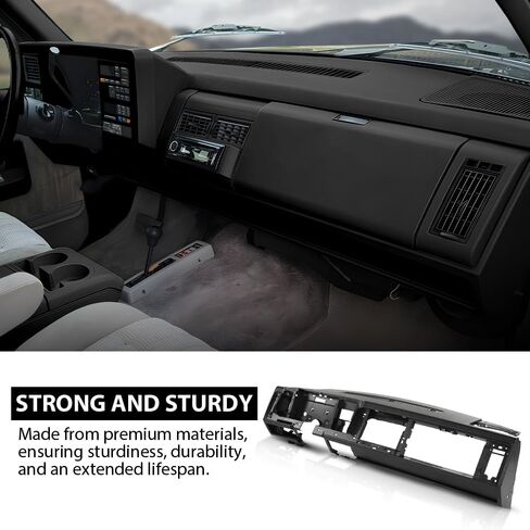 لوحة القيادة G-PLUS متوافقة مع 1988-1994 Chevy & GMC Truck Fit 1992 1993 1994 Chevy Blazer GMC Yukon Suburban أسود ABS in Saudi Arabia