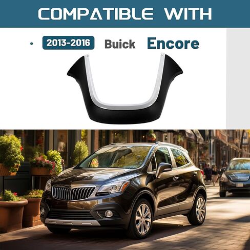 KUAFU Dashboard Trim Compatible with 2013-2016 Buick Encore Plastic Instrument Panel Center Molding Cover Chrome in Saudi Arabia