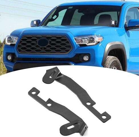 WeiSen Hood Hinge Mounting Brackets, Left & Right Side Ditch Light Mount Bracket for Auxiliary Off Road LED Work Light Pods Compatible with 2003-2009 Toyota 4Runner 4th Gen in Kuwait