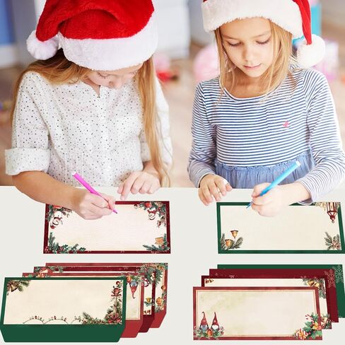 120Pcs Christmas Envelopes 10 Size Holiday Xmas Self Adhesive Envelopes Winter Snowflake Envelope for Greeting Cards Invitations Letter Mailing Business Birthday Party Gift Supplies 4.13 x 9.53 Inch in Saudi Arabia