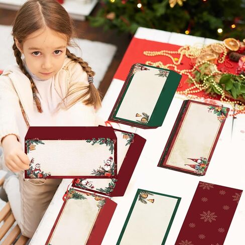 120Pcs Christmas Envelopes 10 Size Holiday Xmas Self Adhesive Envelopes Winter Snowflake Envelope for Greeting Cards Invitations Letter Mailing Business Birthday Party Gift Supplies 4.13 x 9.53 Inch in Saudi Arabia