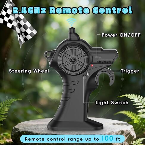 Dinosaur Remote Control Car, 2.4GHz Monster Truck Toys Rechargeable RC Cars 1:24 Scale RC Truck with LED Light Movable Mouth, Dinosaur Cars Toys for Kids Boys 6-8 8-12 Birthday Gift, Blue in Saudi Arabia