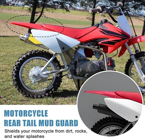 PSLER Motorcycle Rear Mudguard - CRF70 Body Mudguard Kit for CRF70 Style 110 125CC Pit PRO Trail Dirt Bikes, Moto Splash Guard, Black in Saudi Arabia