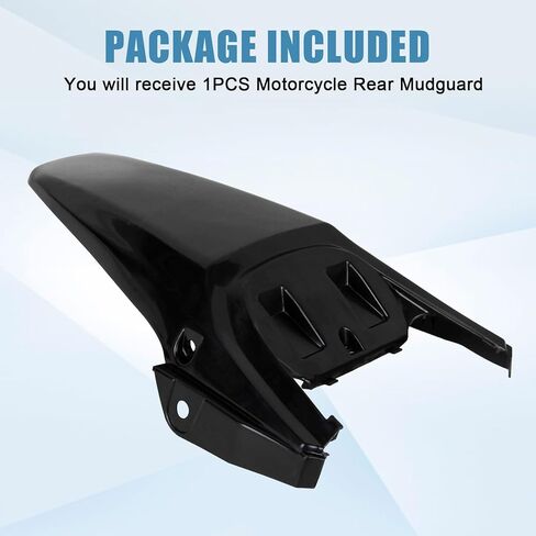 PSLER Motorcycle Rear Mudguard - CRF70 Body Mudguard Kit for CRF70 Style 110 125CC Pit PRO Trail Dirt Bikes, Moto Splash Guard, Black in Saudi Arabia