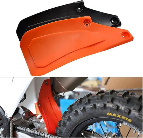 Motorcycle Rear Fender Mudguard Plastic Kit Shock Absorber Air Box Mud Flap Splash Guard，Compatible For KTM SX SXF XC XCF XCW XCFW 125-500(Black1pcs) in Saudi Arabia
