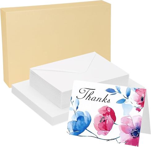 PATIKIL 60 Sets Pure Cotton Watercolor Cards 140lb/300 GSM Postcards with Envelopes for Art Painting Creative Thank Notes, 5x7 Inch Foldable Size(Red) in Saudi Arabia
