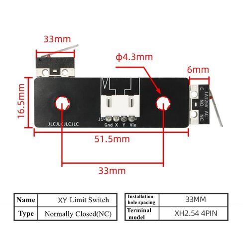 ملحقات الطابعة ثلاثية الأبعاد Z Axis Endstop PCB Board Kit متوافقة مع Voron V2.4 Trident Z Endstop Switch Hartk Sexbolt Limit Switch (محور Z) in Kuwait