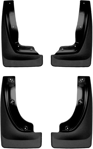 Weathertech Custom No Drill Splash Guard MudFlaps for Jeep Grand Cherokee L, Front & Rear Set (110141-120141), Black in Saudi Arabia