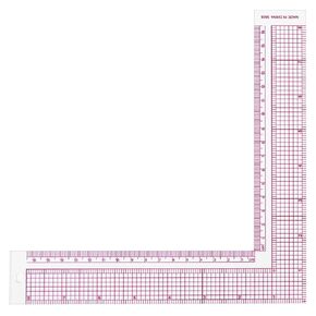 2 Pcs L Square Rulers Right Angle Ruler 90 Degree Clear Sewing Ruler 8.5 Inch Plastic Square Framing Measuring Tool Fabric Sewing Measuring Supplies for Pattern Making in Saudi Arabia