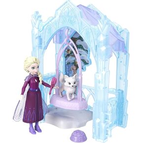 Mattel Disney Frozen Elsa Small Doll & Winter Animal Playset with Fox and Bird Figures, Slide & Accessories, Storytime Stackers ICY Animal Hideaway in Saudi Arabia