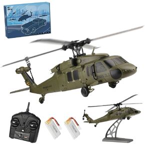 WL K170 RC Helicopter for Adults, UH-60L 170 Size 2.4G 4CH Flybarless Remote Controlled Aircraft Plane with Display Stand and Helipad, One-Key Takeoff/Landing, Outdoor Hobby RC Model in Saudi Arabia