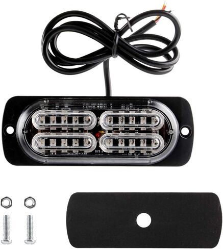 Teguangmei 12-24V 20-LED Super Bright Emergency Strobe Warning Caution Hazard Construction Waterproof Flashing Strobe LED Light Bar Surface Mount for Car Truck SUV Van (Blue) in Saudi Arabia