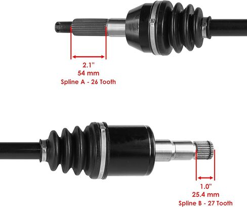 Caltric Rear Right Complete Cv Joint Axle Compatible with Polaris 1332285/1332503 If Built Before 8/28/06 in Saudi Arabia