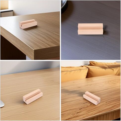 Toyvian 2Pcs Wooden Desk Calendar Stand Versatile Memo Paper Holder for Photos Cards Notes Chic Decor for Home Office Tabletop Display Smooth Finish Durable Wood Construction in Saudi Arabia