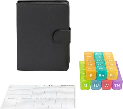 e-Pill 5 Times a Day x 7 Day Large Weekly Pill Organizer, Vitamin and Medicine Pill Box - with Discreet Case in Saudi Arabia