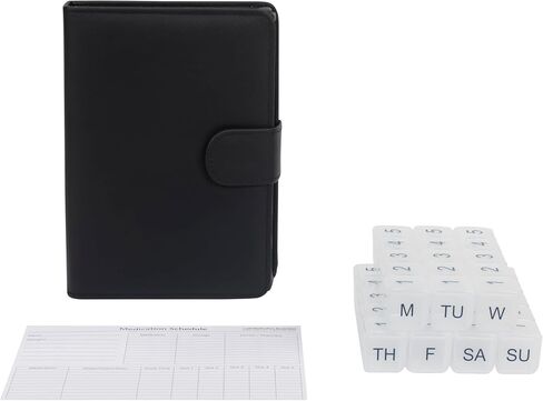 e-Pill 5 Times a Day x 7 Day Large Weekly Pill Organizer, Vitamin and Medicine Pill Box - with Discreet Case in Saudi Arabia