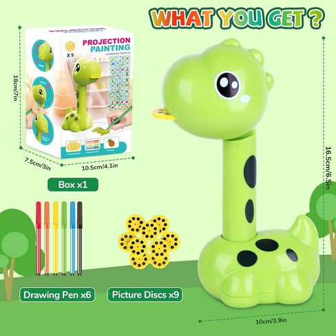 Giraffe Drawing Projector for Kids with 72 Templates Kids Drawing Kit, Toys for 4+ Year Old Girls，Perfect for 4 5 6 Year Old Girls Birthday Idea in Saudi Arabia
