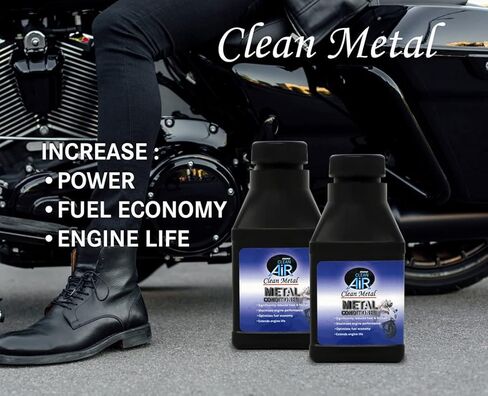 Clean Metal Motorcycle oil optimizer additive for 2 stoke and 4 stroke engines (1) in Saudi Arabia