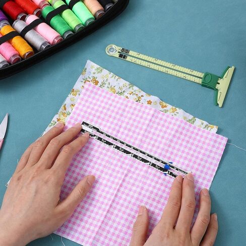 2 Pcs Seam Gauge for Sewing 5-in-1 T-Shaped Sliding Gauge Ruler Seam Gauge Fabric Quilting Ruler Sewing Gauge with Sliding Marker Measuring Tool Set for Knitting Crafting Sewing Beginner Supplies in Saudi Arabia