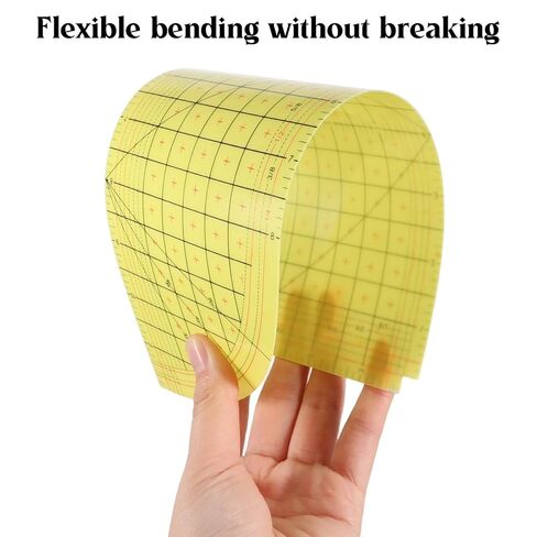 Curved Hot Ironing Ruler for Sewing, 12 x 4 Inch Quilting Ruler, Hot Hem Rulers for Electric Iron Home Work, Measuring Fabric Handmade Tool in Saudi Arabia