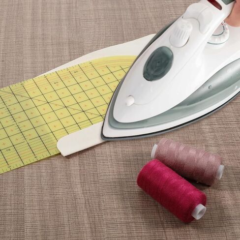 Curved Hot Ironing Ruler for Sewing, 12 x 4 Inch Quilting Ruler, Hot Hem Rulers for Electric Iron Home Work, Measuring Fabric Handmade Tool in Saudi Arabia