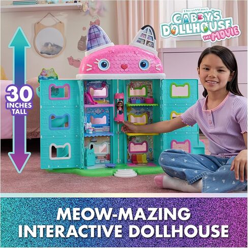 DreamWorks GABBY'S Dollhouse The Movie، مجموعة قصة Paw-Some Party مع DJ Catnip، 2 ممحاة ألعاب القطط وملحقاتها، ألعاب أطفال للفتيات والأولاد من سن 3 سنوات فما فوق in Saudi Arabia