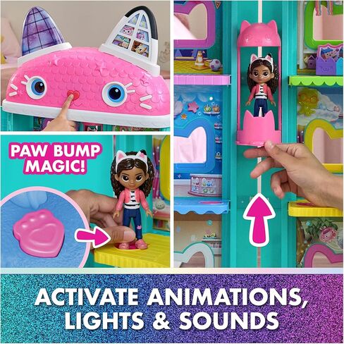 DreamWorks GABBY'S Dollhouse The Movie، مجموعة قصة Paw-Some Party مع DJ Catnip، 2 ممحاة ألعاب القطط وملحقاتها، ألعاب أطفال للفتيات والأولاد من سن 3 سنوات فما فوق in Saudi Arabia