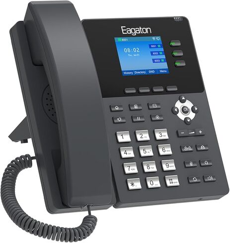 هاتف IP للأعمال T53P، شاشة LCD ملونة مقاس 2.4 بوصة، 3 خطوط SIP، صوت عالي الدقة، POE، مؤتمر 6 اتجاهات، محول طاقة متضمن (ليس خطًا أرضيًا) in Saudi Arabia