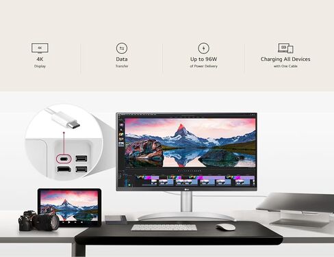 شاشة LG 32MN600P-B مقاس 31.5 بوصة عالية الدقة 1920 × 1080 IPS مع تقنية AMD FreeSync مع منفذ عرض ومدخلات HDMI (موديل 2020) in Kuwait