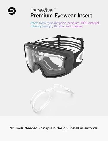 إدراج محول وصفة طبية RX بمشبك لنظارات التزلج Oakley Line Miner L OO7070/Line Miner M OO7093 in Kuwait