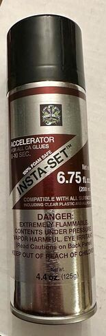 Bob Smith Insta-Set Accelerator, 6.75 fl oz aerosol Spray, Fast-Acting CA Glue Activator, 8-10 Second Set Time, Compatible with All Surfaces. Hobby Bolts. in Kuwait