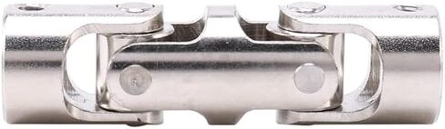 2Set Rc Double Universal Joint Cardan Joint Gimbal Couplings with Screw,10X10mm & 8X8mm| | - - (Color: Silver) in Saudi Arabia