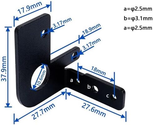 كابل تمديد BL Touch وأجزاء تثبيت دعامة التثبيت لـ Creality Ender 3V2، Ender 3 Pro، Ender 5، CR-10 - (اللون: أسود) in Saudi Arabia