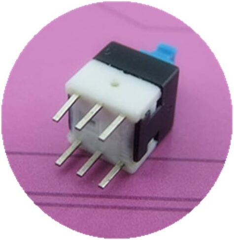 20PCS 8mmx8mm Blue Self-Locking Switch 500V AC/Min Button Key Micro Switch for DIY RC Models in Saudi Arabia