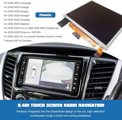 شاشة U-connect 4C UAQ مطورة مقاس 8.4 بوصات شاشة ملاحة راديو تعمل باللمس شاشة LCD لـ TDO-XGA0840J00001-V5 V4 V3 V2 V1، TDO-XGA084، LM1490A01-EFTM FTM84DC01-D، BLM96100220، BLM9611010 بواسطة JRSHOME in Saudi Arabia