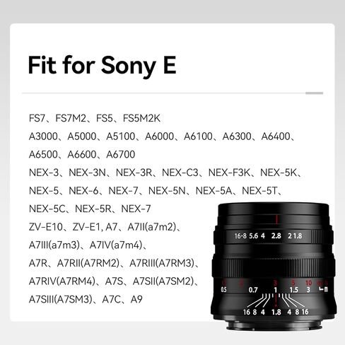 Brightin Star AF 50mm F1.4 Camera Lens Fit for Sony E-Mount in Saudi Arabia