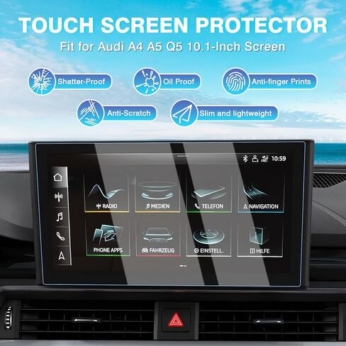 Karltys 2 Pack Rear Screen Protector for 2021-2024 Chevy Tahoe/Suburban/GMC Yukon Denali 12.6-Inch Touch Screen, 9H Tempered Glass, Yukon Rear Seat Entertainment Screen Protector Cover in Kuwait