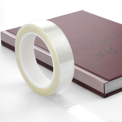 شريط إصلاح الكتب الشفاف، 1 بوصة × 216 قدم، شريط تجليد الكتب ذاتي اللصق مقاوم للماء، مواد تجليد الكتب الشفافة الرقيقة، أشرطة أرشيفية لتعزيز أشواك الكتب القديمة وأغطيةها، بدون بقايا in Saudi Arabia