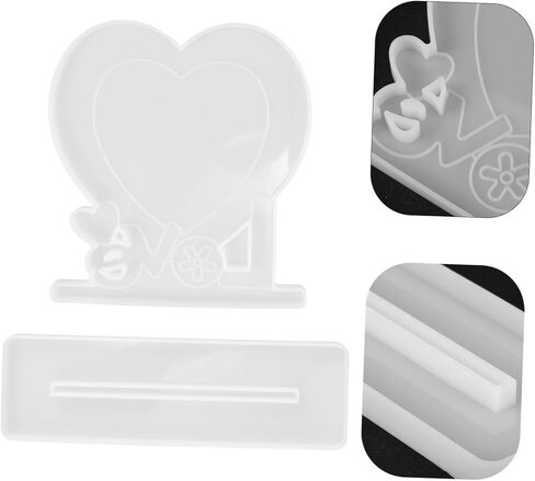 1set Heart Photo Frame Silicone Mold Kit Flexible Casting Molds for Unique Picture Frames Easy to Use Craft Supplies for Enthusiasts in Saudi Arabia